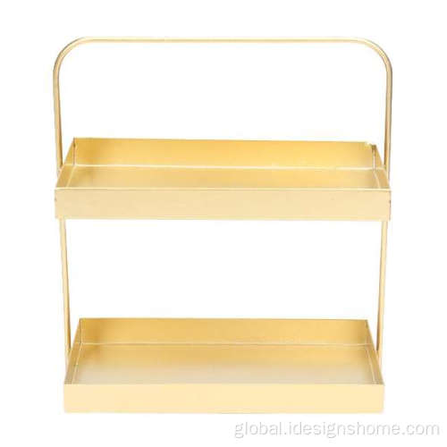 Dessert Display Stand 2-Tier Rectangle Decorative Serving Tray Display Stand Supplier